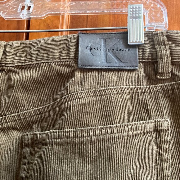 Calvin Klein Army Green Corduroy Pants - Size 31 - Vintage - Loose Fit - No tags - Picture 10 of 13